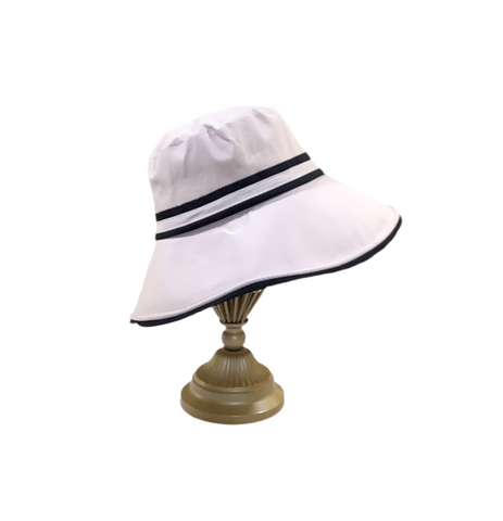 Cotton Sun Hat with Band - Natural