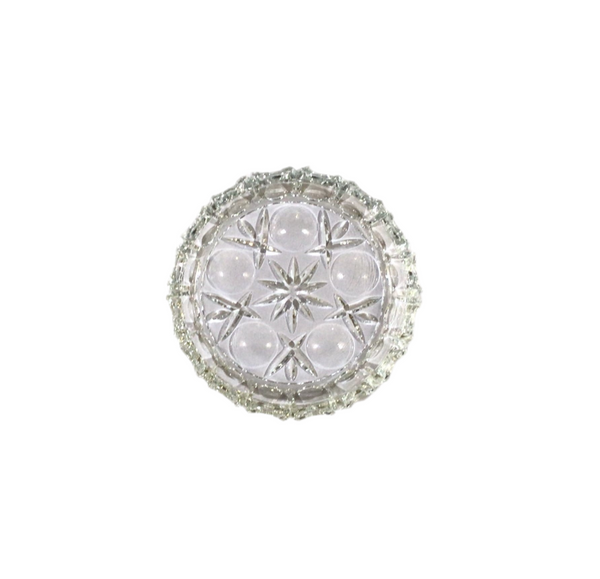 Vintage Crystal Round Dish