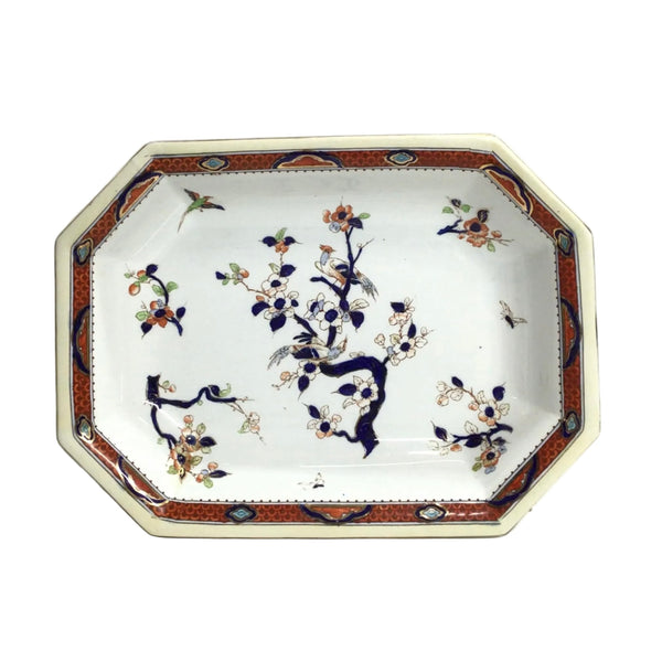 Vintage "Chartley" Bird & Blossom Octagonal Dish
