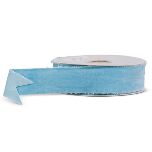 Soft Blue Velvet Ribbon – Jacaranda Tree & Co