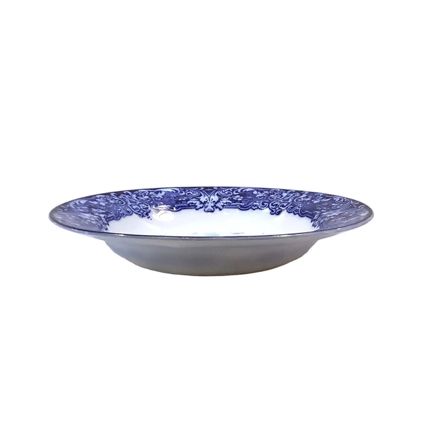 Vintage Royal Doulton Flow Blue “Geneva” Bowl