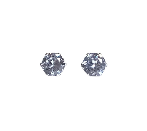 Crystal Round Stud Earrings