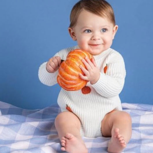 Ivory Pumpkin Sweater Bubble