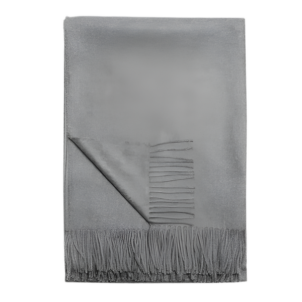 Baby Alpaca Medium Grey Throw