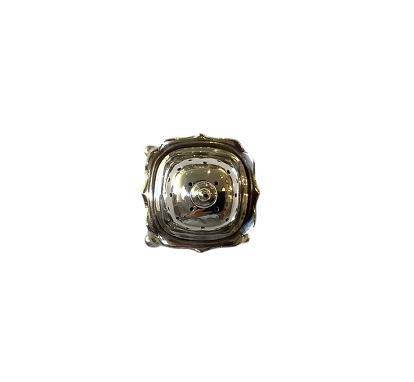 Vintage Silver-Plated Footed Salt & Pepper Pair
