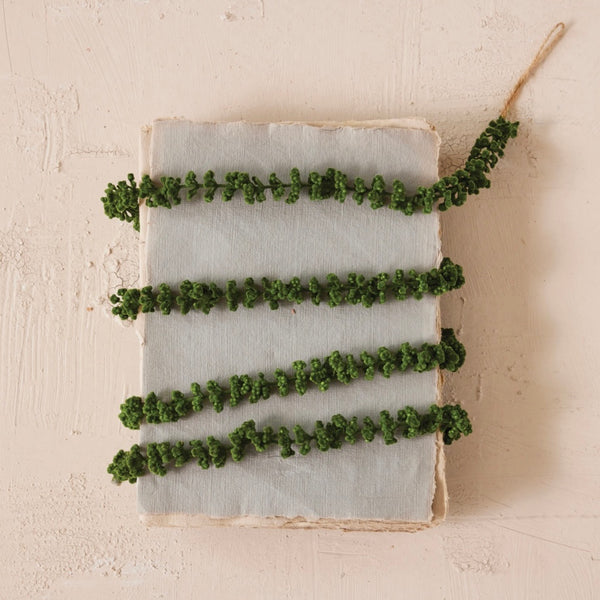 Flocked Green Garland 72"