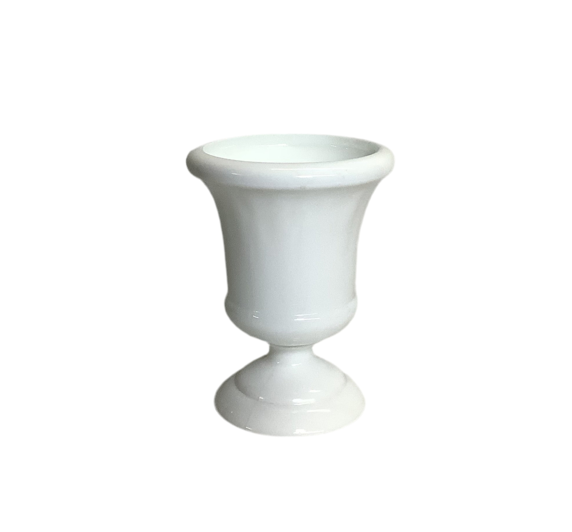 Vintage Footed White Vase