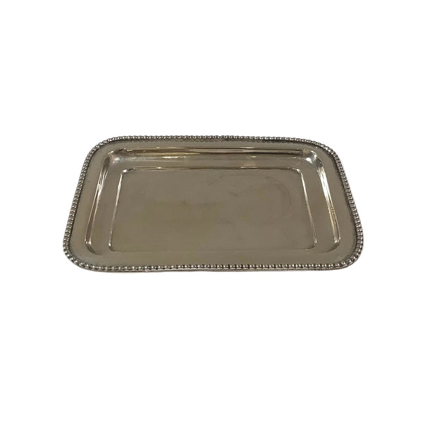 Vintage Petite Rectangular Silver Tray