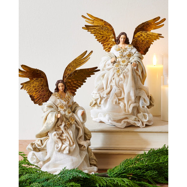 Gold & Ivory Angel Tree Topper