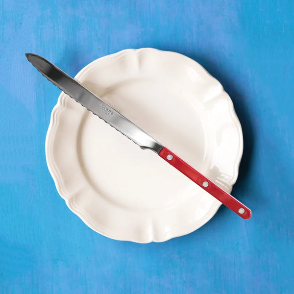 Sabre Bistrot Bread Knife - Burgundy