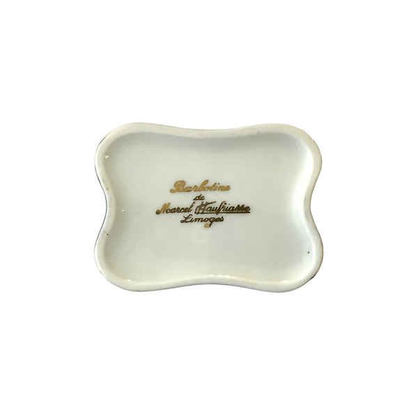 Vintage Limoges Porcelain Lidded Trinket Box