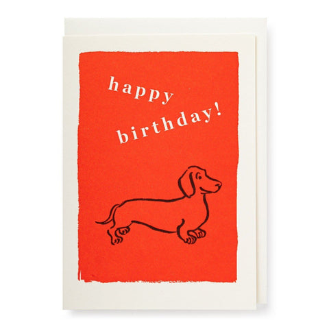 Birthday Sausage Dog Card