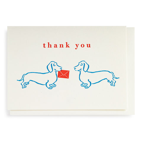 Dachshund Thank you Mini Card