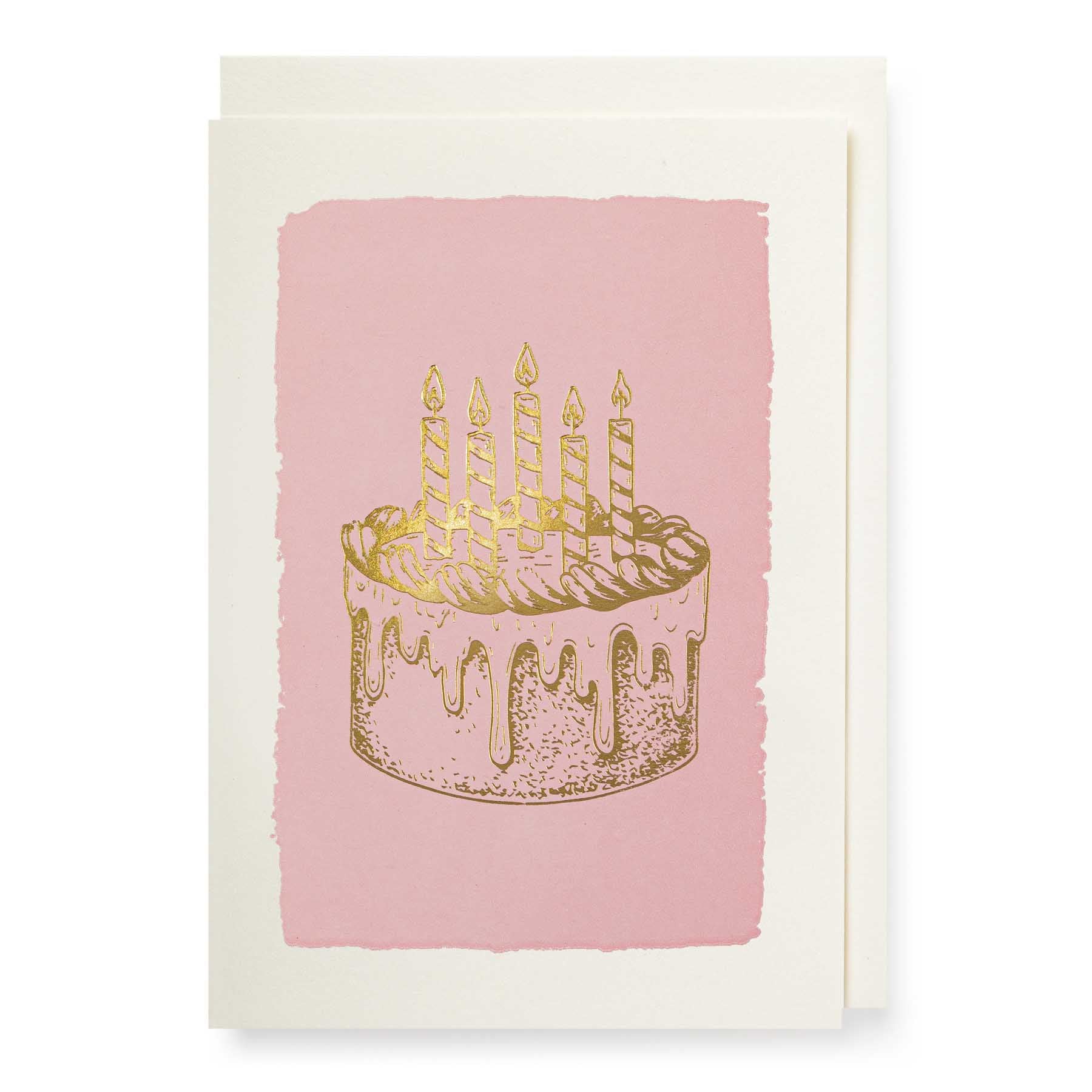 Gold Cake Mini Card