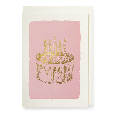 Gold Cake Mini Card