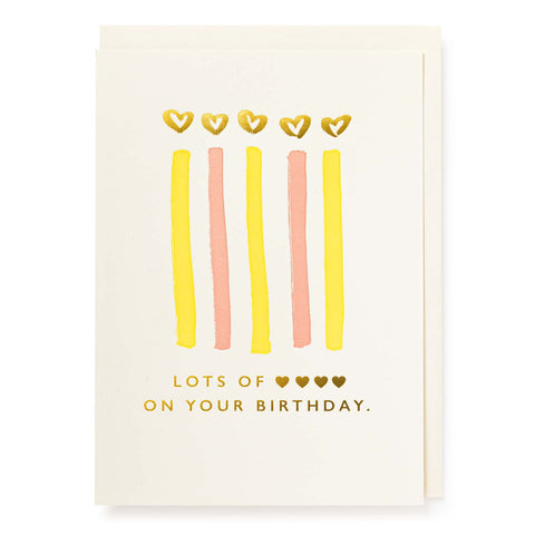 Lots of Love On Your Birthday Card