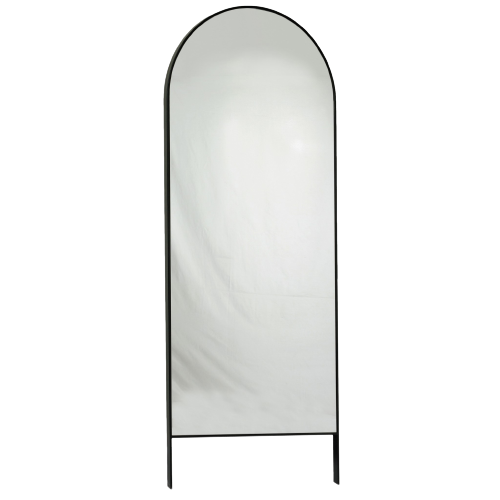 Black Arch Floor Mirror