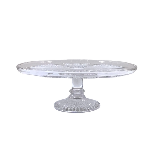 Vintage Pedestal Glass Cake Stand