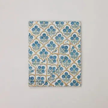 Block Printed Picture Frame - Trellis Indigo