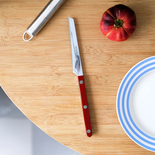 Sabre Paris Bistrot Tomato Knife - Burgundy