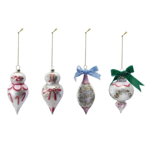 Hand-Painted Glass Ornaments