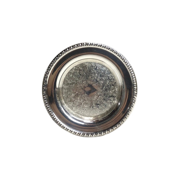 Vintage Silver Wine Coaster/Tray