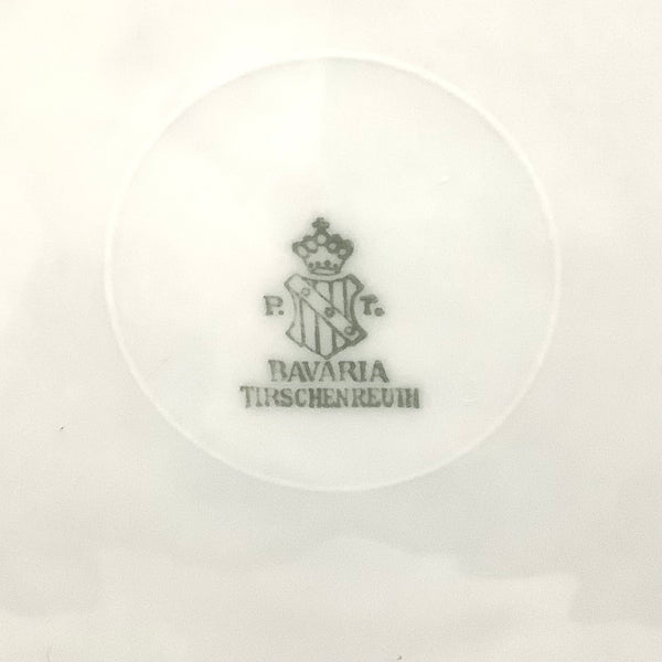 Vintage P. T. Bavaria Tirschenreuth Gold Rimmed Floral Plate