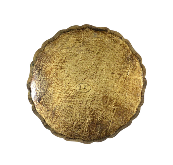 Vintage Florentine Orange & Gold Tray