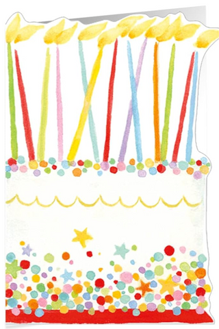 Happy Birthday Confetti Candles Card