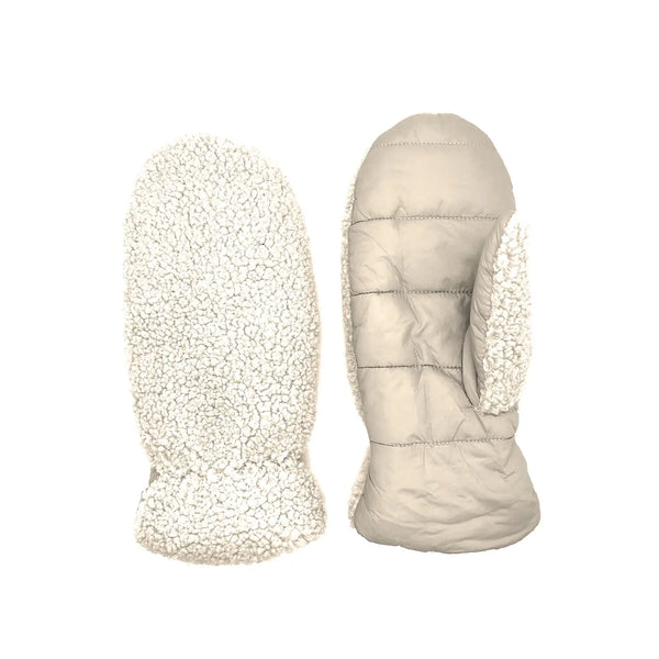 Ladies Berber Nylon Mitt - Cream