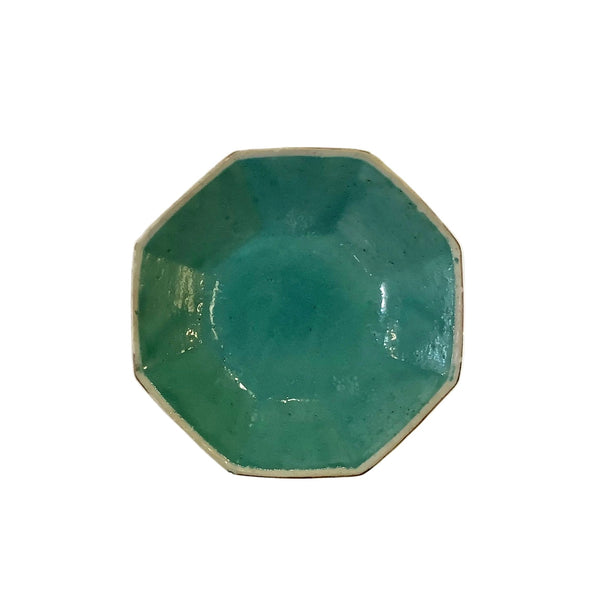 Vintage Chinese Hand-Painted Octagonal Footed Bowl III