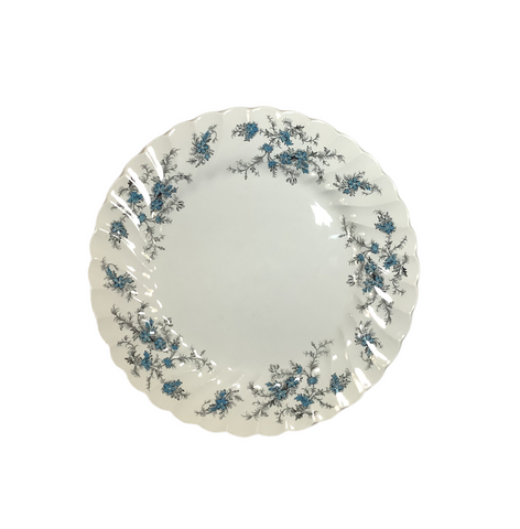 Vintage "Forget Me Knot" Myott Staffordshire, England Bone China 10” Dinner Plate