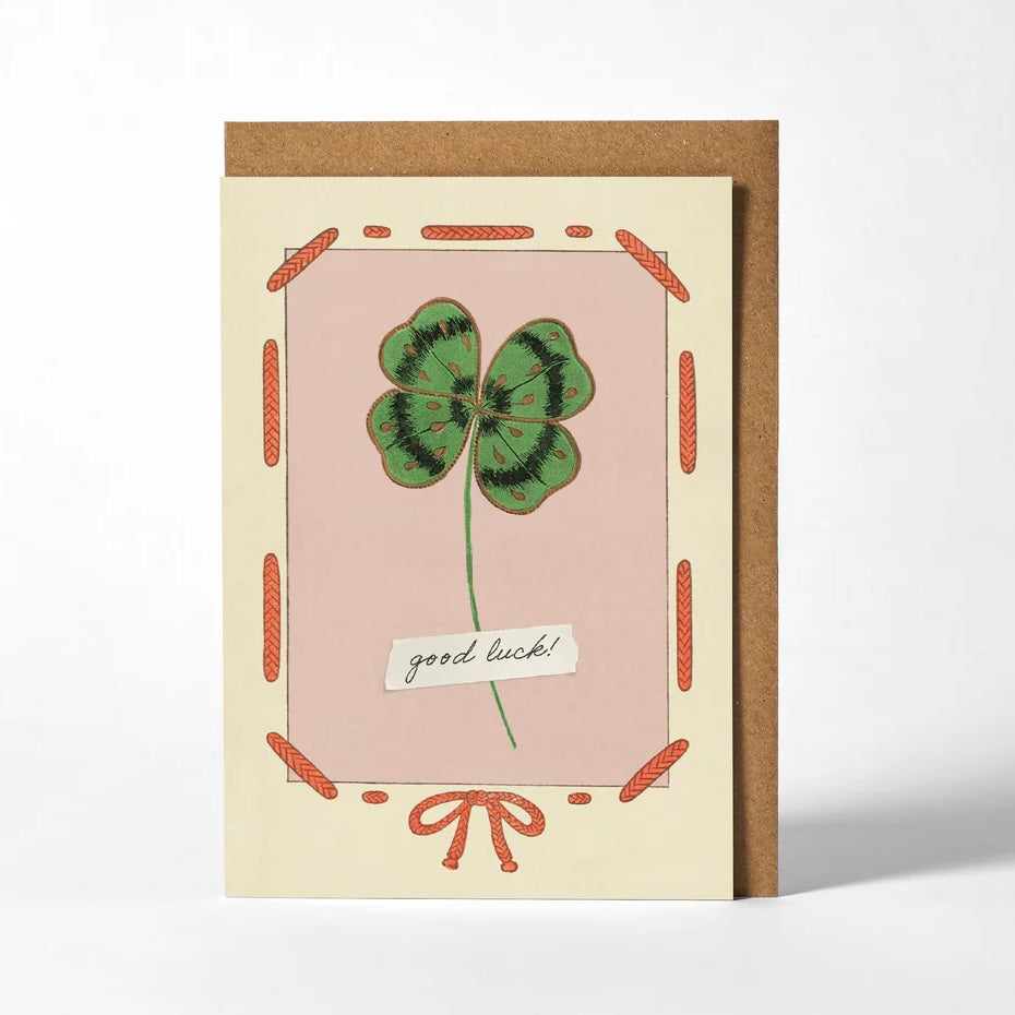 Good Luck Clover Card