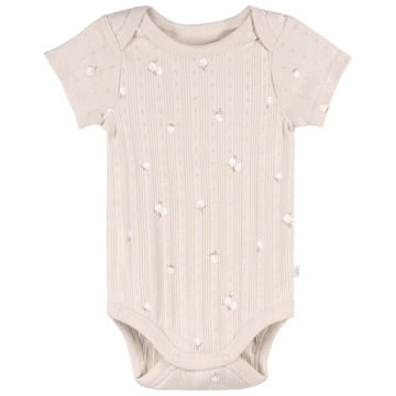 Short Sleeve Tan Bodysuits - 3pk