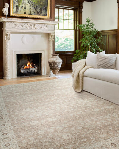 Asha Machine Woven Rug - Taupe