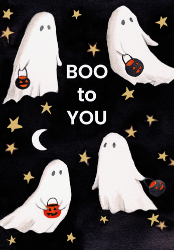 Boo To You Foil Halloween Card