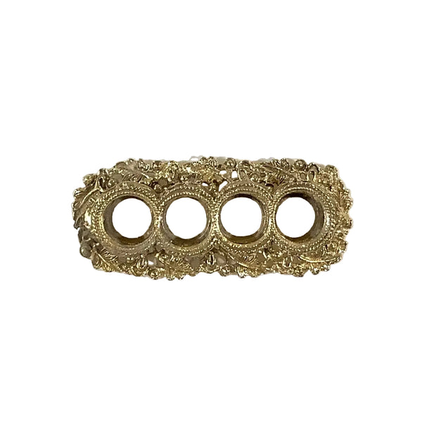 Vintage Gold-Tone Lipstick Holder