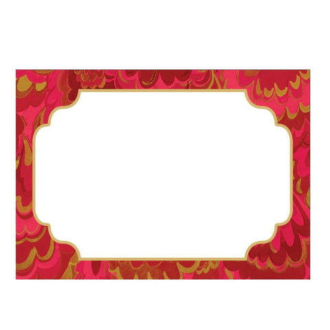 Marbled Ceramica Fuchsia Adhesive Labels - 12 Per Package