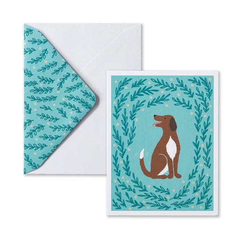 Playful Pup Blank Card