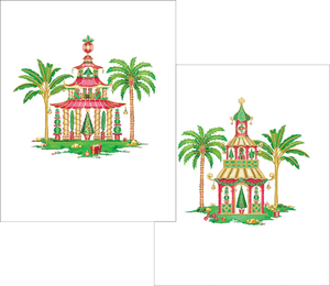 Pagoda Boxed Cards by Caspari