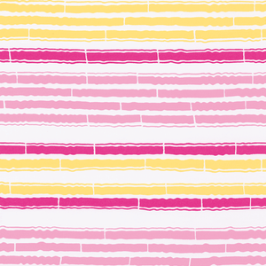 Bamboo Stripe Pink & Yellow Wrapping Paper