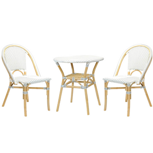 Bistro 3 Piece Set in White & Grey