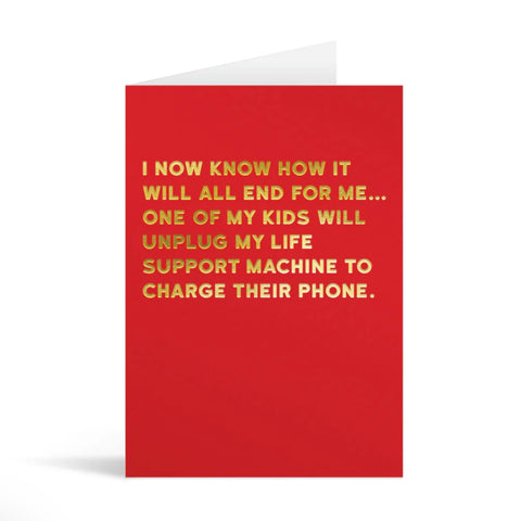 Life Support Greeting Card