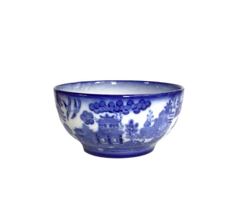 Vintage Blue & White Chinoiserie Bowl