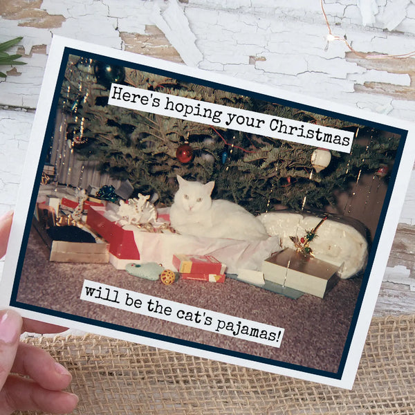 Hoping Christmas Cat's Pajamas Card
