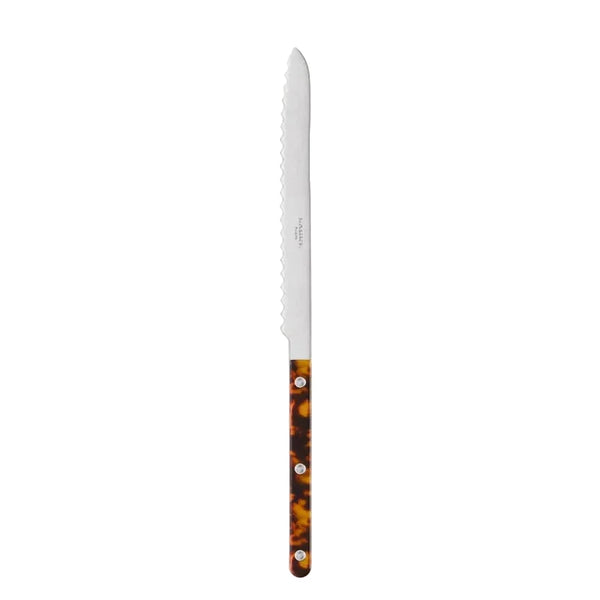 Sabre Bistrot Tortoise Bread Knife - Faux Tortoise
