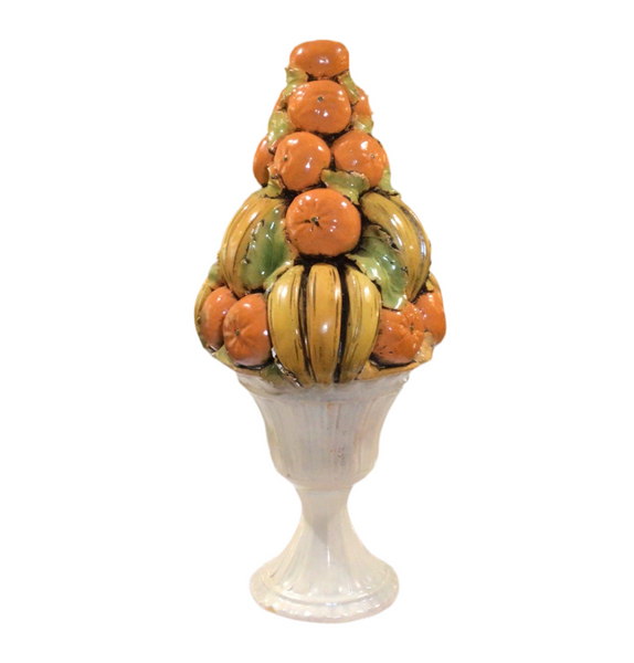 Vintage Banana & Orange Cornucopia