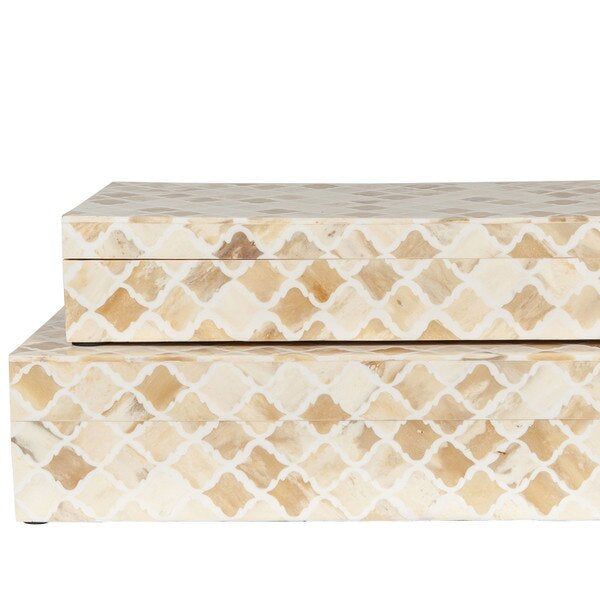 Rhea Wood & Bone Decorative Box (2 sizes)