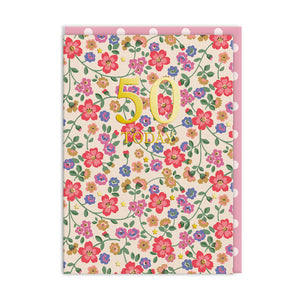 50 Today Pembridge Daisy Birthday Card