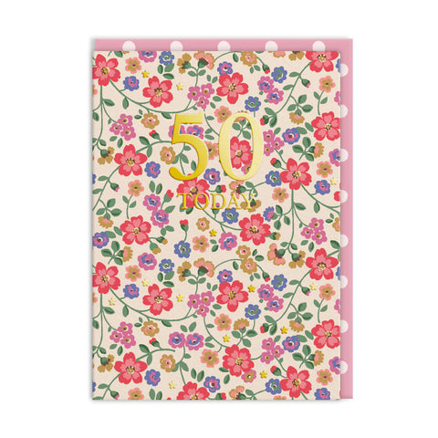 50 Today Pembridge Daisy Birthday Card
